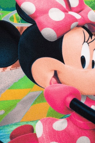 Toalha de duche grande Minnie Disney - Verde - 70 x 140 cm