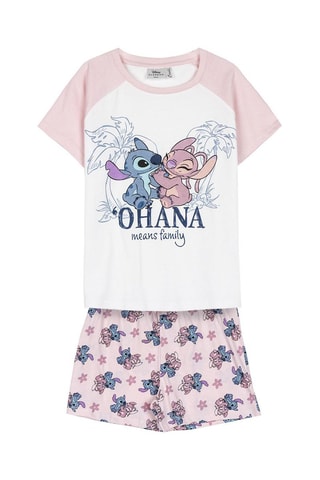Pijama Stitch Lilo e Stitch Disney Rosa e branco