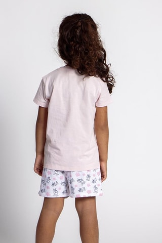 Pijama Bluey Rosa e branco