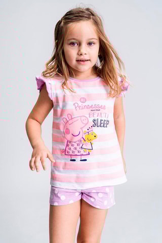 Pijama Porquinha Peppa Rosa e violeta