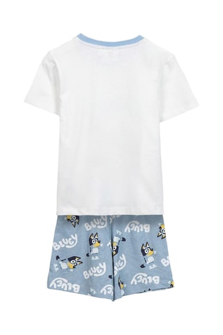 Pijama Bluey - Branco e azul-claro
