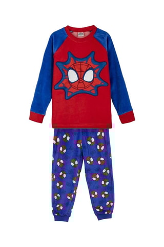 Pijama polar Homem-Aranha Os Vingadores Marvel - Azul-cobalto