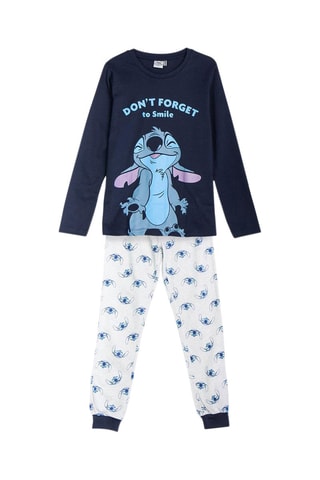 Pijama Stitch Lilo e Stitch Disney - Azul-marinho e branco