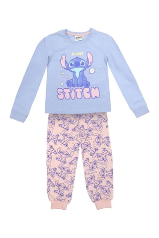 Pijama Stitch Lilo e Stitch Disney com: Azul-claro e rosa