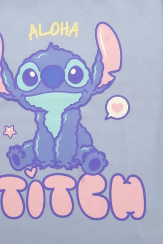 Pijama Stitch Lilo e Stitch Disney com: Azul-claro e rosa