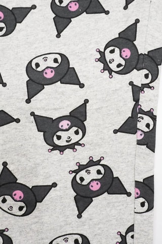 Pijama Kuromi Sanrio - Cinzento-escuro e cinzento-claro