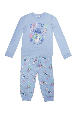 Pijama Stitch Lilo e Stitch Disney com: Azul-claro