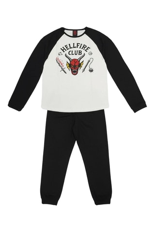 Pijama Strangers Things Disney - Branco e preto