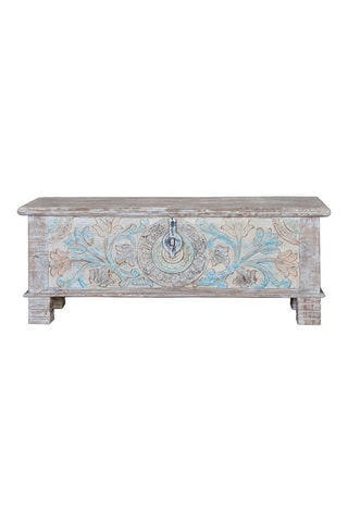 Coffre - Blanc et bleu