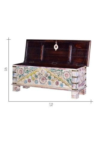 Coffre - Blanc et naturel