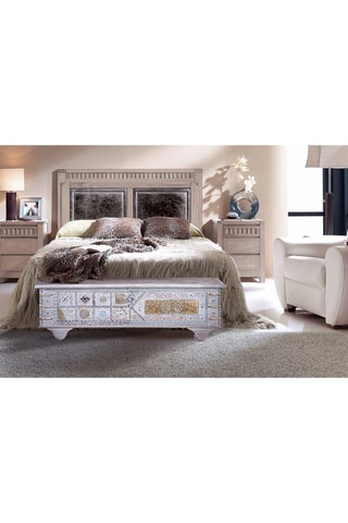 Coffre - Blanc et doré