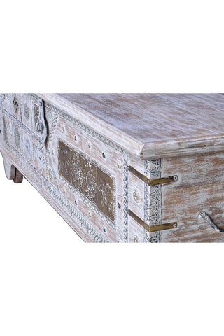 Coffre - Blanc et doré