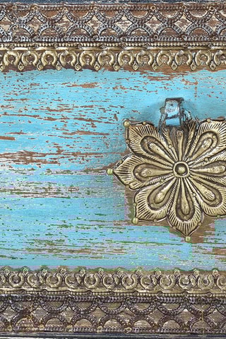 Coffre - Naturel et doré