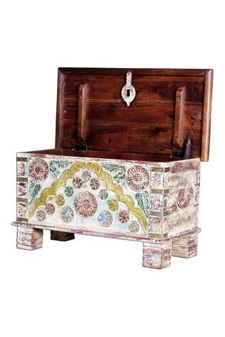 Coffre - Naturel et doré