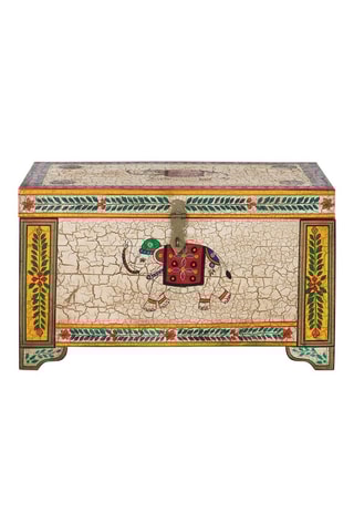 Coffre en bois de manguier - 80 x 46 x 43 cm