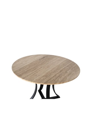 Table à manger en marbre - 125 x 75 x 125 cm