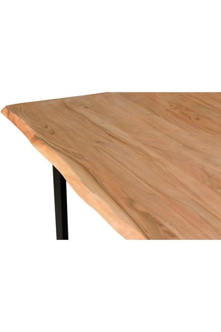 Table à manger - Naturel et noir