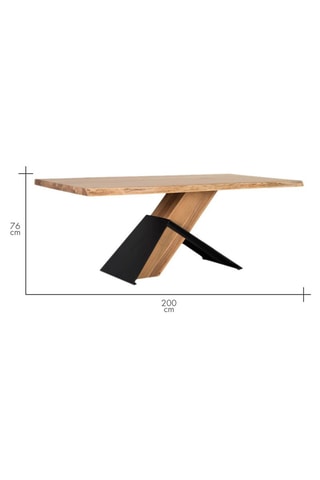 Table en acacia - 200 x 76 x 100 cm