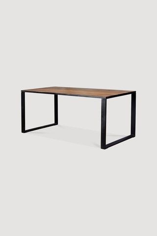 Table à manger - Naturel et noir