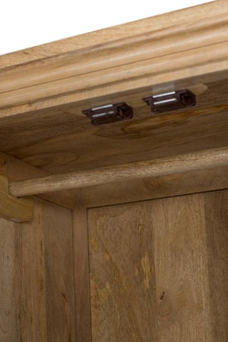 Armoire 4 portes en bois de manguier - 150 x 190 x 50 cm