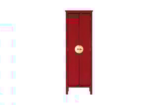 Armoire 2 portes en bois de manguier - 60 x 180 x 35 cm