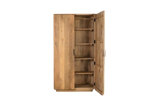 Armoire 2 portes en bois de manguier - 100 x 190 x 40 cm