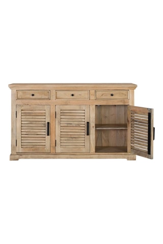 Buffet 3 portes en bois de manguier - 40 x 90 x 150 cm