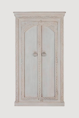 Armoire 2 portes en bois de manguier - 101 x 182 x 40 cm