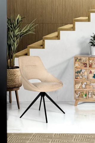 2 chaises pivotantes - 57 x 88 x 56 cm