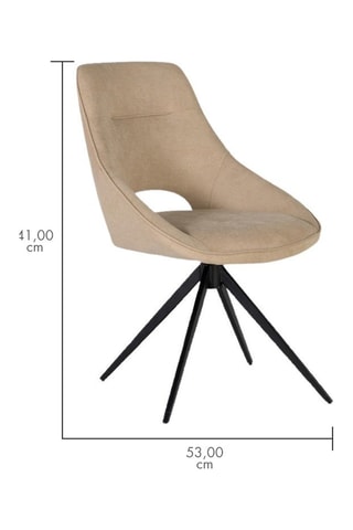 2 chaises pivotantes - 57 x 88 x 56 cm