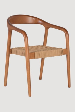 2 chaises en hévéa - 57 x 78 x 54 cm