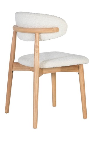 2 chaises en hévéa - 56 x 79 x 50 cm