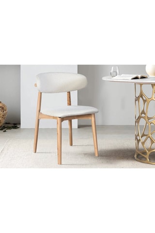 2 chaises en hévéa - 56 x 79 x 50 cm