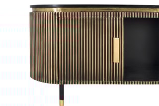 Meuble TV 2 portes en bois de manguier - 150 x 56 x 40 cm