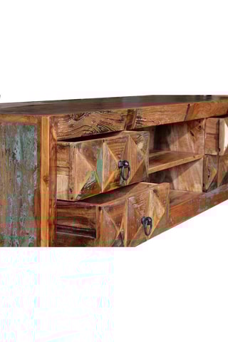 Meuble TV 4 tiroirs - Naturel