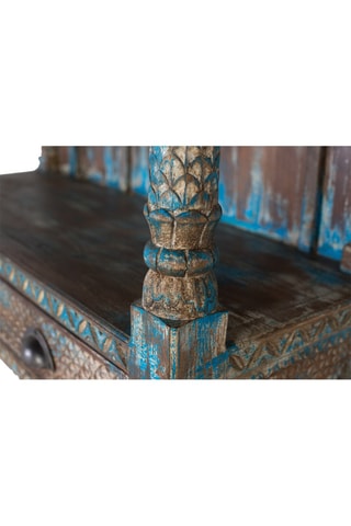 Bibliothèque en bois de manguier - 180 x 107 x 42 cm