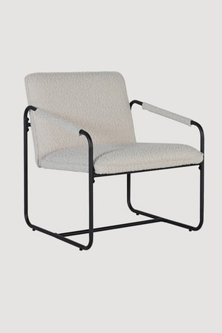 Fauteuil - Beige et noir