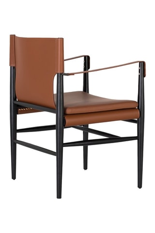 Fauteuil - Marron et noir