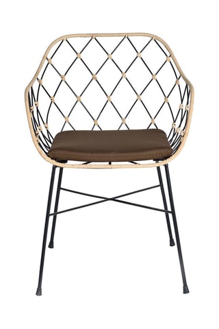 2 fauteuils - Naturel et noir