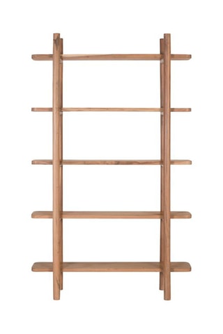 Bibliothèque en bois d'acacia - 110 x 180 x 30 cm