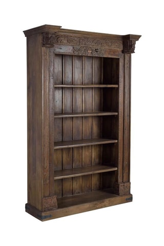 Bibliothèque en bois de manguier - 142 x 222 x 56 cm