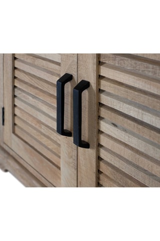 Bibliothèque 2 portes en bois de manguier - 90 x 180 x 40 cm