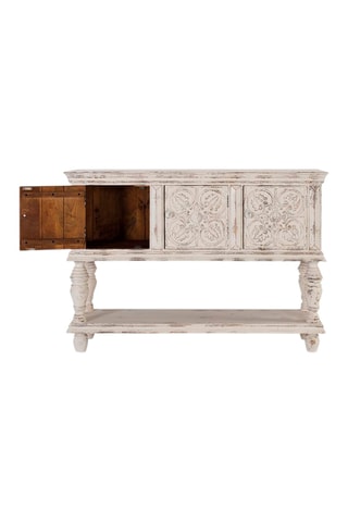Console 3 portes en bois manguier - 103 x 148 x 148 cm