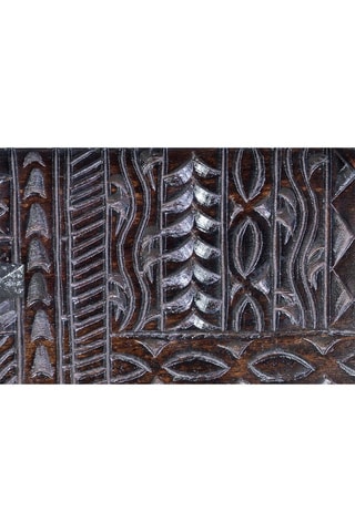 Console 2 tiroirs - Naturel et noir