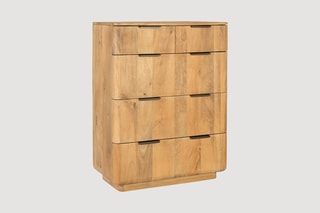 Commode en bois 5 tiroirs - 85 x 110 x 45 cm