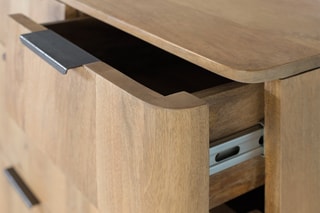 Commode en bois 5 tiroirs - 85 x 110 x 45 cm