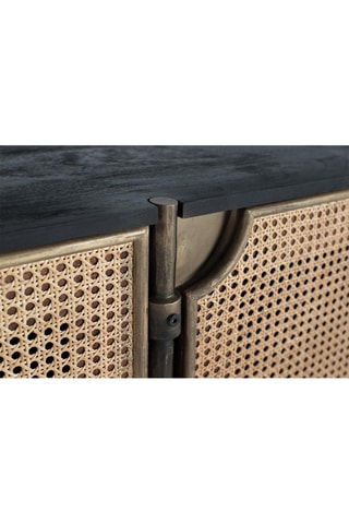 Buffet 4 portes en manguier - 185 x 40 x 87 cm