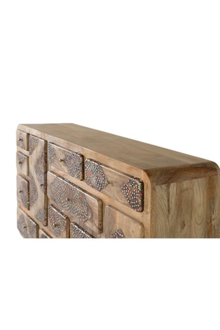 Buffet 2 portes en manguier massif - 148 x 90 x 42 cm