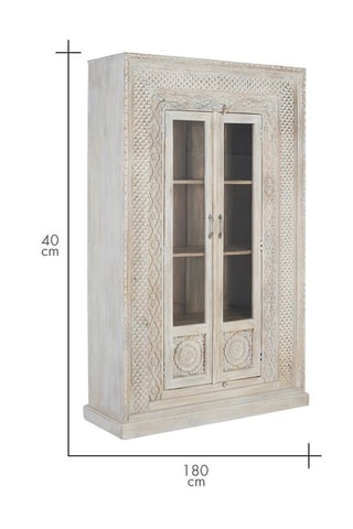 Armoire 2 portes en manguier - 110 x 180 x 40 cm