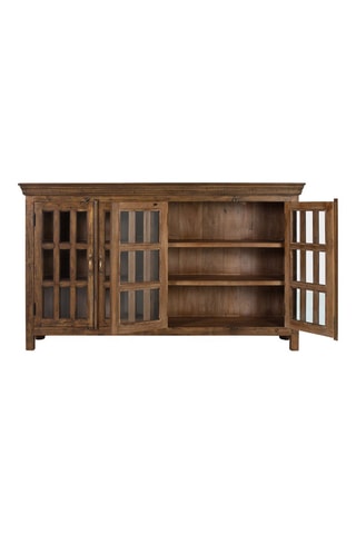 Buffet 4 portes en teck - 188 x 110 x 43 cm